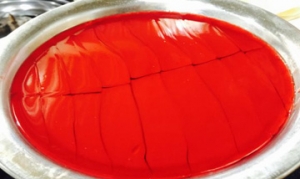 鸡血 蒜香鸡血、双色豆腐菌菇汤、葱香鸡血面、韭菜炒鸡血、自制麻辣烫 ... ...