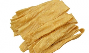 干豆皮 凉拌豆皮 牛肝菌鸡汤米线 香菜拌豆皮